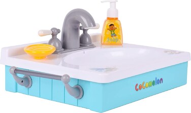 Sunny Days Entertainment CoComelon Wash Your Hands Musical Sink &ndash; Toy Sink for Toddlers with Running Water and Music