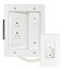SANUS in-Wall TV Power and Cable Management Kit White