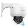 PANOEAGLE Outdoor 5MP PTZ Security PoE Dome Camera with Built-in Mic, 4X Optical Zoom 2.8mm~12mm Motorized Lens, Human Vehicle Detection, 164ft IR Night Vision, IK10, IP67