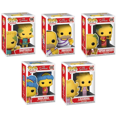 Funko POP! The Simpsons Collector Set - Bartigula Bart, Emperor Montimus, Lisandra Lisa, Marjora Marge, and Obeseus Homer