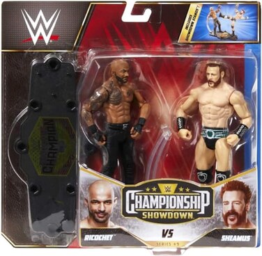 Mattel Sheamus vs Ricochet Championship Showdown 2-Pack 6-inch Action Figures Monday Night RAW Battle Pack for Ages 6 Years Old &amp; Up