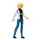 Miraculous Fashion Flip Adrien to Cat Noir 10.5&rdquo; Action Doll Sequins