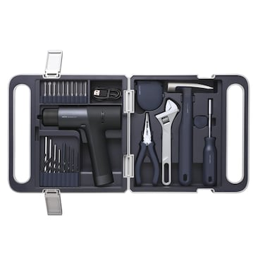 HOTO Cordless Brushless Drill Tool Set, Variable Speed, Hidden Buckle, Unique LED Screen, Intelligent Digital Display, Safe, Exquisite &amp; Practical, High-end Drill Kit for Home/Daily Use