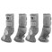 Harrison Howard Horse Fly Boots Perfect Contoured Fit Leg Guards Dense Mesh Boots with Ventilated Comfort Reliable Protection from Summer Elements Set of 4 Silver Grey L