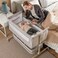 Baby Bassinet Bedside Sleeper, besrey Bedside Bassinet for Newborn Infant with Comfy Mattress, 9 Height Positions, Adjustable Bedside Crib with 360&deg; Swivel Wheels Bassinet for Baby with Storage Basket