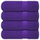 Infinitee Xclusives Luxury 100% Ring-Spun Cotton Bath Towels Set of 4 (27x54 inches) &ndash; Soft, Absorbent &amp; Quick-Drying Towels for Bathroom, Gym, Spa &amp; Hotel Use (Profound Purple)
