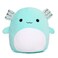 Tezituor 16" Large Axolotl Plush Toy Throw Pillow - Stuffed Animals Toy Giant Soft Hug Squishy and Cuddly Salamander Plushie for Girlfriend,Kids,Teens, Mint Green