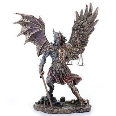 Veronese Design 10 1/4 Inch Judgement of The Nephilim Cold Cast Resin Statue Antique Bronze Finish