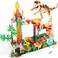 Dinosaur Building Block Set Toy with Construction Electric Marbles Run Track for 6+ Years Kids Boys Girls   STEAM Gift Dinosaur Park Building Bricks Kits for 8 9 10 11 12 13 14 Years Kids