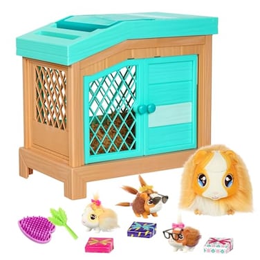 Little Live Pets - Mama Surprise   Soft, Interactive Mama Guinea Pig and her Hutch, and her 3 Surprise Babies. 20+ Sounds &amp; Reactions. for Kids Ages 4+, Multicolor, 7.8 x 11.93 x 11.38 inches