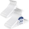 TOPIA HANGER Wooden Coat Hangers 30 Pack, White Wood Suit Hangers with Non Slip Pants Bar, 360&deg; Swivel Hook and Shoulder Notches for Camisole, Jacket, Pants, Smooth Finish Clothes Hangers -CT34W30