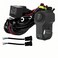 LINJIE Motorcycle Double Color/High Low Beam Wiring Harness Kit 12V Relay Double Color Spot Lights Wiring On Off Waterproof Switch Motorcycle High Low Beam Wiring Kit (5.75ft), Black