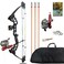 Lanneret Bowfishing Bow Kit 15-45 LBS Shoot Right/Left Handed 2023 New Draw Length 18"~29.5" Fully Adjustable