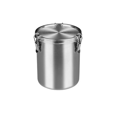 Stainless Steel Coffee Canister for Ground Coffee   100% Airtight Metal Food Storage Container with Lid Sealed - Keep Coffee Beans, Sugar, Tea Fresh for Months (56 fl oz)