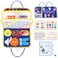 Busy Board for 1 2 3 4 Year Old Toddlers - Preschool Learning Activities Busy Book, Montessori Toys for Fine Motor Skills, Airplane Car Travel Essentials for Kids Boys Girls (Blue)
