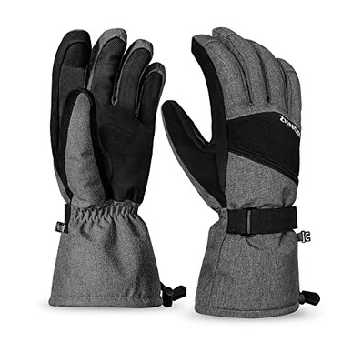 ZIONOR Ski Gloves, Waterproof Snow Gloves with 3M Thinsulate Insulation Touchscreen Snowboard Snowmobile Gloves for Men Women