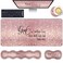 Keyboard Wrist Rest and Mouse Pad with Wrist Support Set Ergonomic Coaster,Memory Foam,Easy Typing Pain Relief,Large XL Desk Mat 31.5"x 11.8",Rose Gold Glitter Quote Bible Verse Psalm 46-5