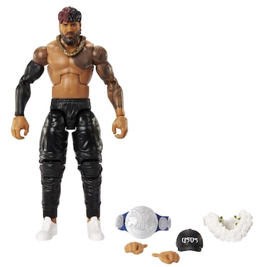 Mattel WWE Jimmy USO Elite Collection 6 Action Figure, 6-inch Posable Collectible Gift for WWE Fans Ages 8 Years Old &amp; Up