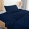 Utopia Bedding Twin Sheet Set - Jersey Knit Sheets 3 Piece &ndash; Cotton &ndash; Soft T-Shirt Stretchy Sheets (Twin, Navy)