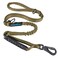 IOKHEIRA 6Ft /4Ft Dog Leash Rope with Comfortable Padded Handle and Highly Reflective Threads for Medium &amp; Large Dogs,4-in-1 Multifunctional Dog Leashes with Car Seat Belt for Training (Army Green)