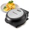 Elite Gourmet EOM205 Non-Stick Omelet, Frittata, Snack Pocket Maker, Dessert Maker, 2 Individual 6.5" Omelets, Stainless Steel and Black