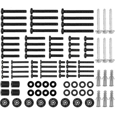 Suptek Universal TV Installation Hardware Kit Includes M4 M5 M6 M8 TV Sets Screws and Spacers for Most TVs Up to 80"/204cm YF-UVSP