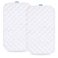 Waterproof Bassinet Mattress Pad Cover Fit for KoolerThings (3 in 1) Baby Bedside Bassinet, 2 Pack, Ultra Soft Viscose Made from Bamboo Terry Surface, Breathable and Easy Care