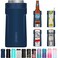 3 In 1 Insulated Universal Can Cooler - Signice Double Walled Vacuum Insulator Stainless Steel Slim Can Cooler for 12 Oz Skinny Tall Standard Regular Can Beer Bottle (Navy Blue)