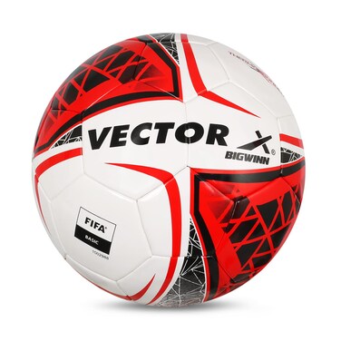 Vector X BIGWIN Thermo Bonded Football (Size-5) (White-Red)
