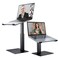 Laptop Stand for Desk, Ergonomic Sitting and Standing Laptop Riser for Notebook MacBook 11-17 Inches，DJ Laptop Stand Adjustable Height from 7-15 Inches Aluminum(Black)