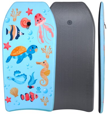 Elevon Lightweight Body Board with EPS Core and Wrist Leash