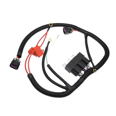 X AUTOHAUX 7L5533A226T Dual Electric Fan Upgrade Wiring Harness Kit for GM 1999-2006 ECU Control Engine Double Cooling Fan Wire Dual Fan Relay Kit
