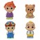 CoComelon 4 Figure Pack - JJ &amp; Family Figure Set - Family and Friends - Includes JJ, YoYo, Tomtom, and Bingo The Dog - Toys for Kids, Infants and Preschoolers