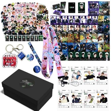 KPOPBP 161 PCS Kpop Stray Kids New Album ODDINARY Photocard Laptop Sticker Merchandise Gift Box Set for SKZ Fans