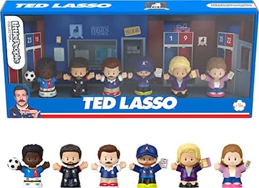Little People Collector Ted Lasso Series Special Edition Set for Adults &amp; Fans, 6 Figures in Display Package