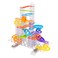 Fat Brain Toys Trestle Tracks Deluxe Marble Run Set, 124-Piece Modular Marble Track, Toys for Kids, Marble Set, Girl and Boy Toys, Fun Toys for Ages 8-13+