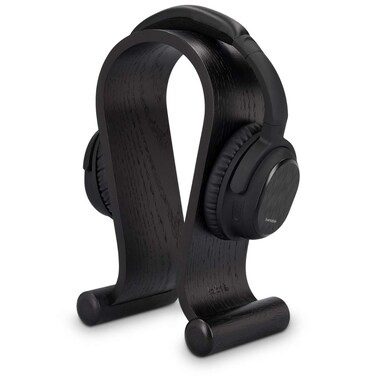 kalibri Wooden Omega Headphone Stand - Universal Headset Wood Hanger - Holder for Gaming Headsets DJ Studio Headphones &amp; Earphone Display - Oak