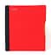 Mintra Office Durable PREMIUM Spiral Notebook, ((Red, 1 Subject, 8.5in x 11in)), Fabric Covered Coils, No Snags, Removable Adjustable Pocket Dividers, Ruler, Organization, Customizable