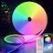 Neon Rope Lights,16.4ft/5M RGB LED Strip Lights,Outdoor IP67 Waterproof Flexible,Smart APP/Remote Control,Multiple Modes, DIY Design,Music Sync,12V Neon Lights for Bedroom Party Festival Decor