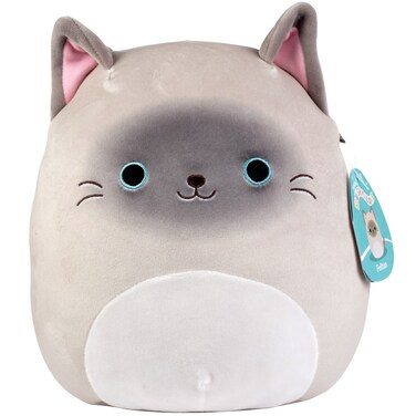 Squishmallows Original 10-Inch Felton The Siamese Cat - Official Jazwares Easter Plush - Collectible Soft Squishy Kitty Stuffed Animal Toy - Add to Your Squad - Gift for Kids, Girls &amp; Boys