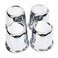 RTRHINOTUNING 2.80" Hub 2.91" H Push Through Center Caps for Trailers Trucks Wheel Rims 4 Pack Chrome Hub Covers