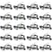 20 Pack Walkie Talkie Earpiece with Mic for BaoFeng Radio Retevis Headset for Baofeng UV-5R BF-888S Arcshell Retevis H-777 RT21 RT22 Kenwood 2 Way Radio by LUITON
