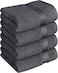Utopia Towels 4 Piece Premium Hand Towels Set, 16 by 28 inches, 100% Ring Spun Cotton, Lightweight and Highly Absorbent Towels for Bathroom, Travel, Camp, Hotel, and Spa, Grey