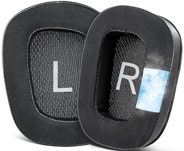 SOULWIT Ear Pads Cushions Replacement for Logitech G35 G930 G933 G935 G633 G635 G533 G430 G431 G432 G433 Gaming Headset, Earpads for G332 G230 G231 G233 Headphones (G933 CG Black)