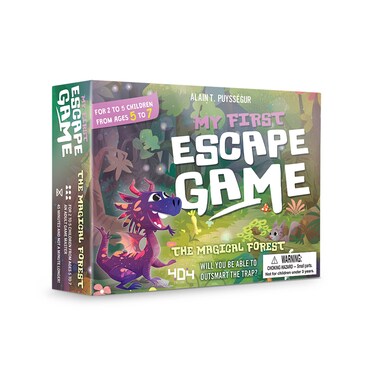 My First Escape Game   Escape Room in a Box   Fun for Family Game Night   Puzzle Solving Game for Kids and Adults   Ages 5+   2-5 Players   Average Playtime 45 Minutes   Made by 404 on the Board