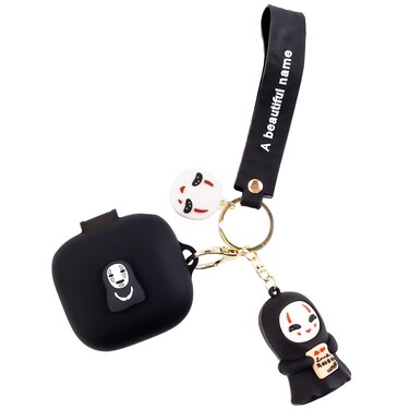 Fit Designed for Beats Fit Pro 2021 New Earbuds, Suublg Beats Fit Pro Cartoon Silicone Headphones Charging Case Cover with Cute Doll Keychain Full Body Anti-Lost Lanyard Protection