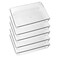 ihomecooker 5 Pack Clear Plastic Drawer Organizer Tray Cutlery Utensil Makeups Drawer Silverware Organizers 6" X 9