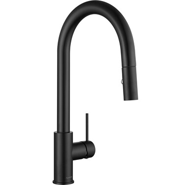AS60MB Matte Black Kitchen Sink Faucet with Pull Down Sprayer Single Handle