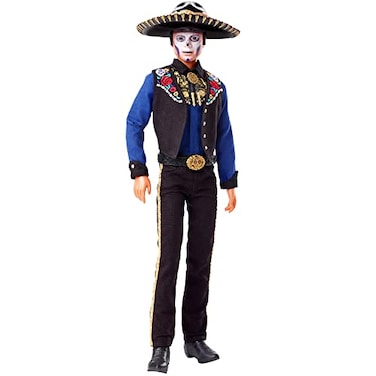 Barbie Signature Fashion Doll, 2022 D&iacute;a De Muertos Ken Collectible Wearing Shirt, Vest &amp; Sombrero with Calavera Face Paint