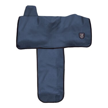 Harrison Howard 600 Denier Splash-Resistant Protective Saddle Cover Protection from Scratches, Direct Sunlight, and Dust/Debris Keeps Saddle in Pristine Condition-Navy